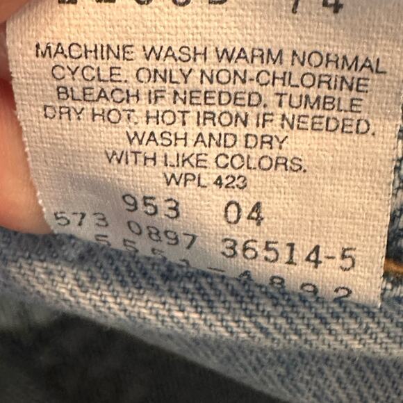 Levi’s 550 Woman’s Tapered Leg Vintage 1990’s Made in USA Size 12 - Picture 8 of 9